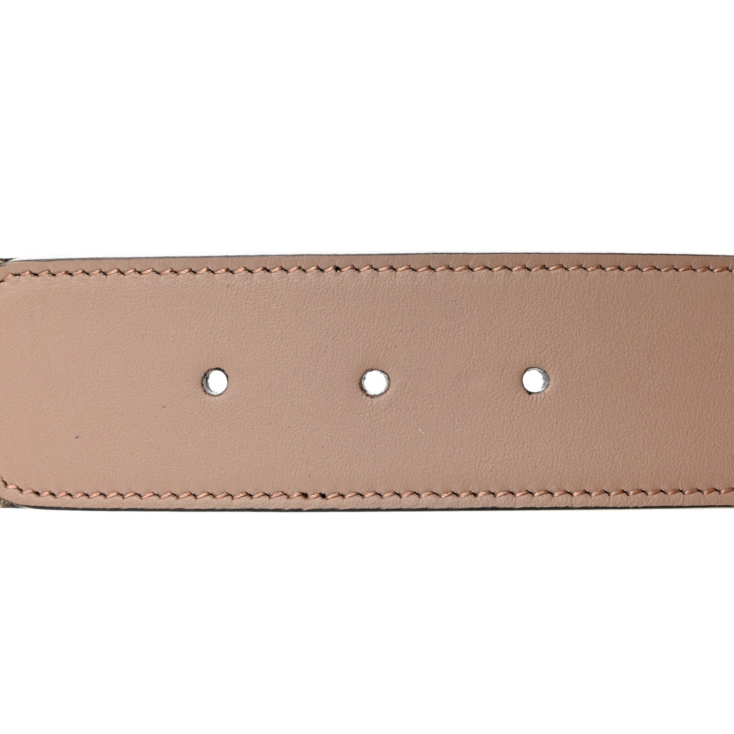 GG Supreme Monogram Matte Plutone Calfskin Double G 40mm Belt 95 38 Beige Ebony Porcelain Rose