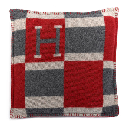 Hermes Wool Cashmere Avalon Bayadere Pillow PM 1 of 3