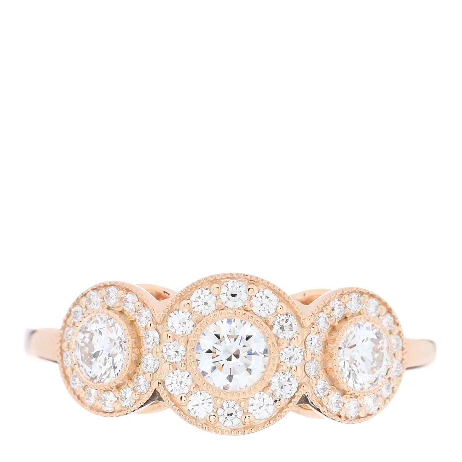Tiffany 18K Rose Gold Diamond Circlet Ring 52 6 1 of 5