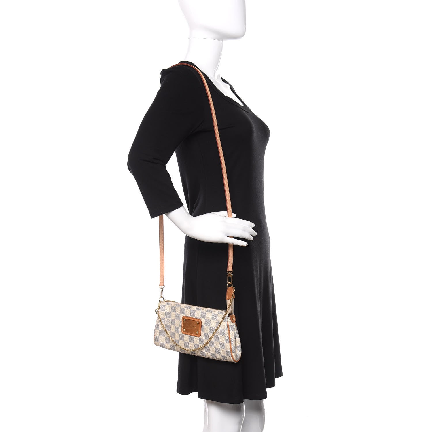 Louis Vuitton Damier Azur Eva Clutch 2 of 11