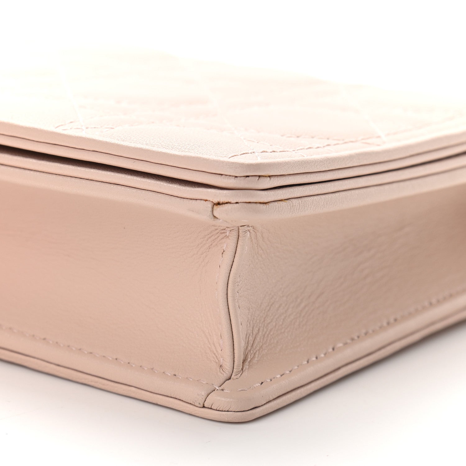 Christian Dior Lambskin Cannage Lady Dior Convertible Clutch Pink 7 of 10
