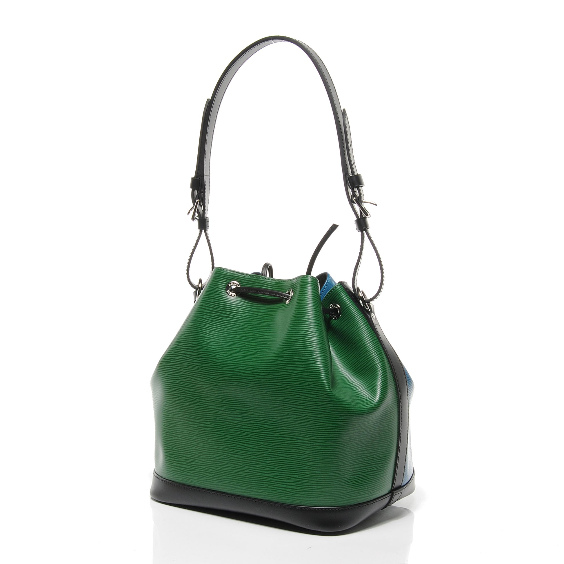Louis Vuitton Epi Tri-Color Petit Noe Cyan Menthe Black 4 of 9