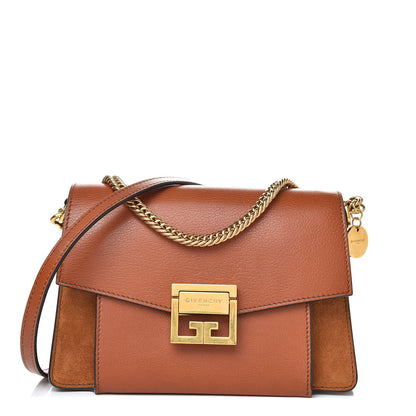 Givenchy Goatskin Small GV3 Shoulder Bag Chestnut 1 of 11