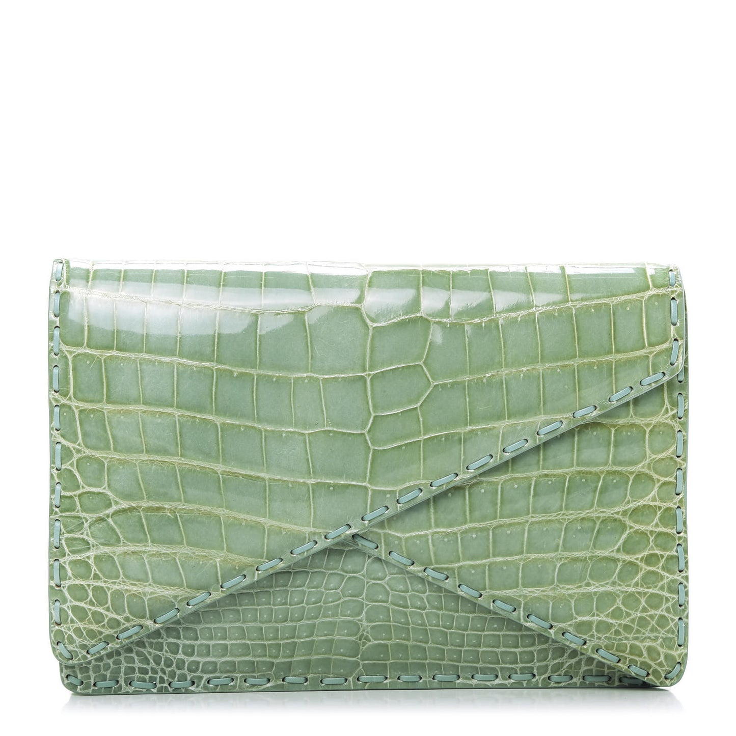 Crocodile Piano Crisscross Clutch