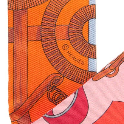 Hermes Silk Eperon d'Or Twilly 3 of 5