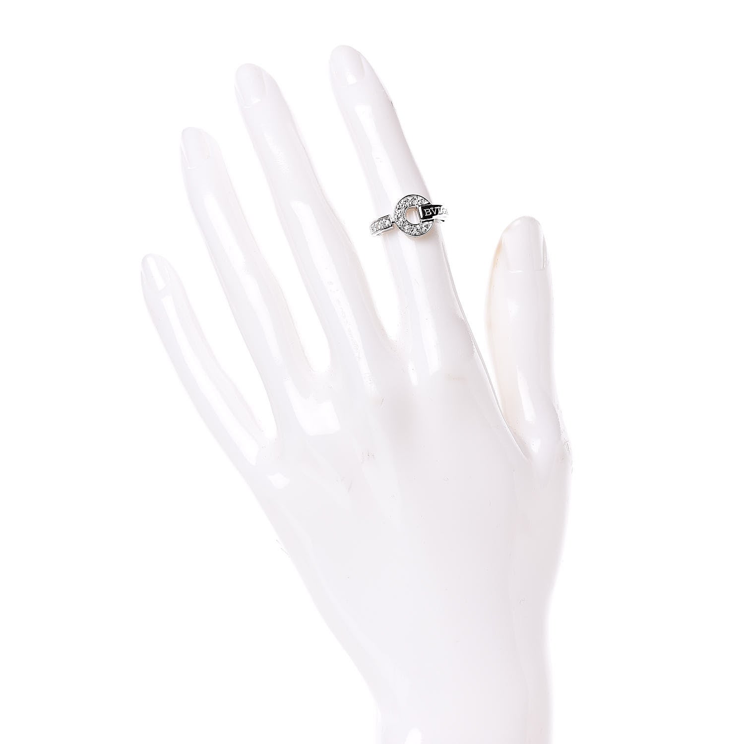 Bulgari 18K White Gold Diamond Bvlgari Bvlgari Ring 47 4.25 2 of 5