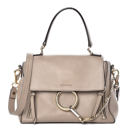 Chloe Calfskin Small Faye Day Shoulder Bag Motty Grey 1 of 16