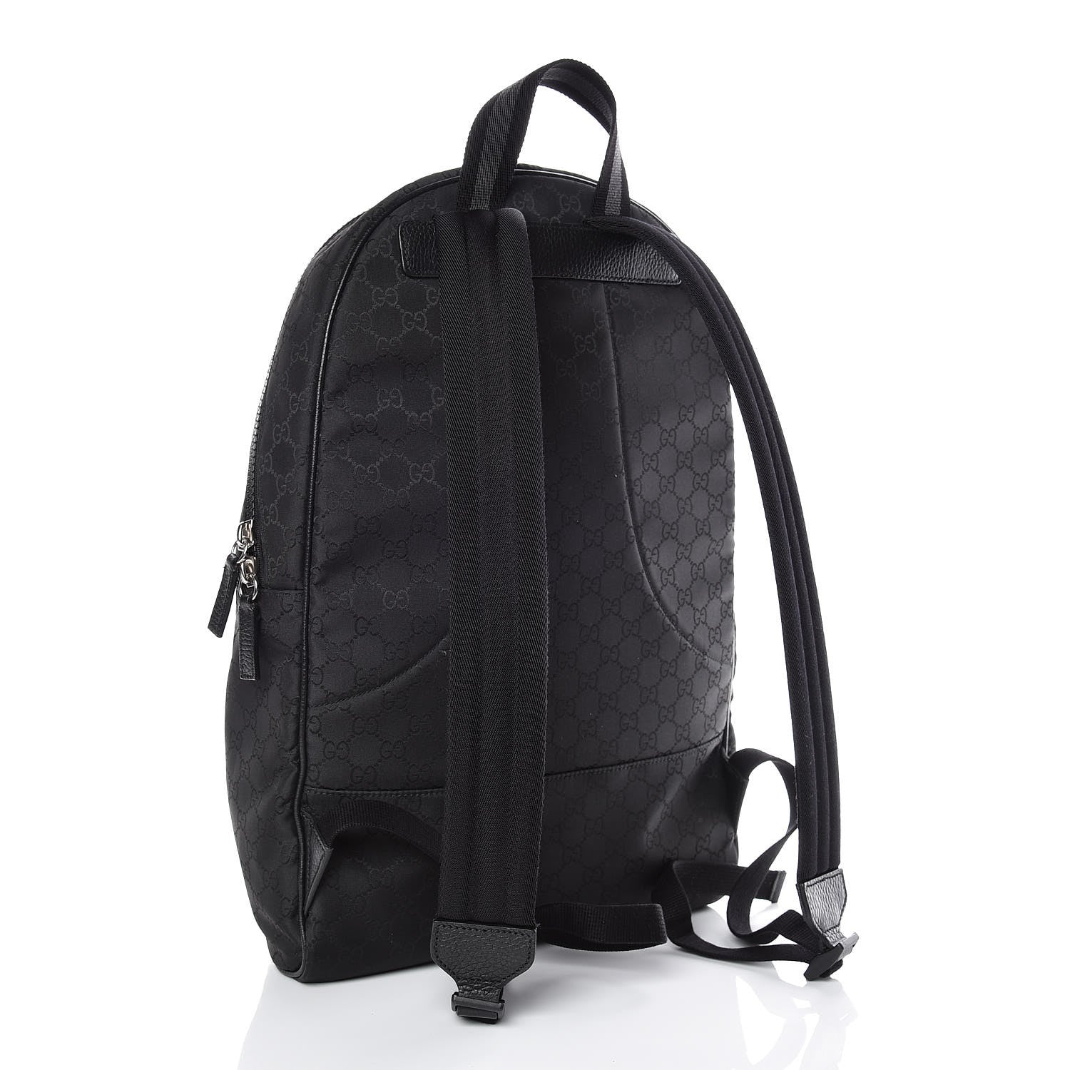 Gucci Nylon Monogram Slim Backpack Black 3 of 10