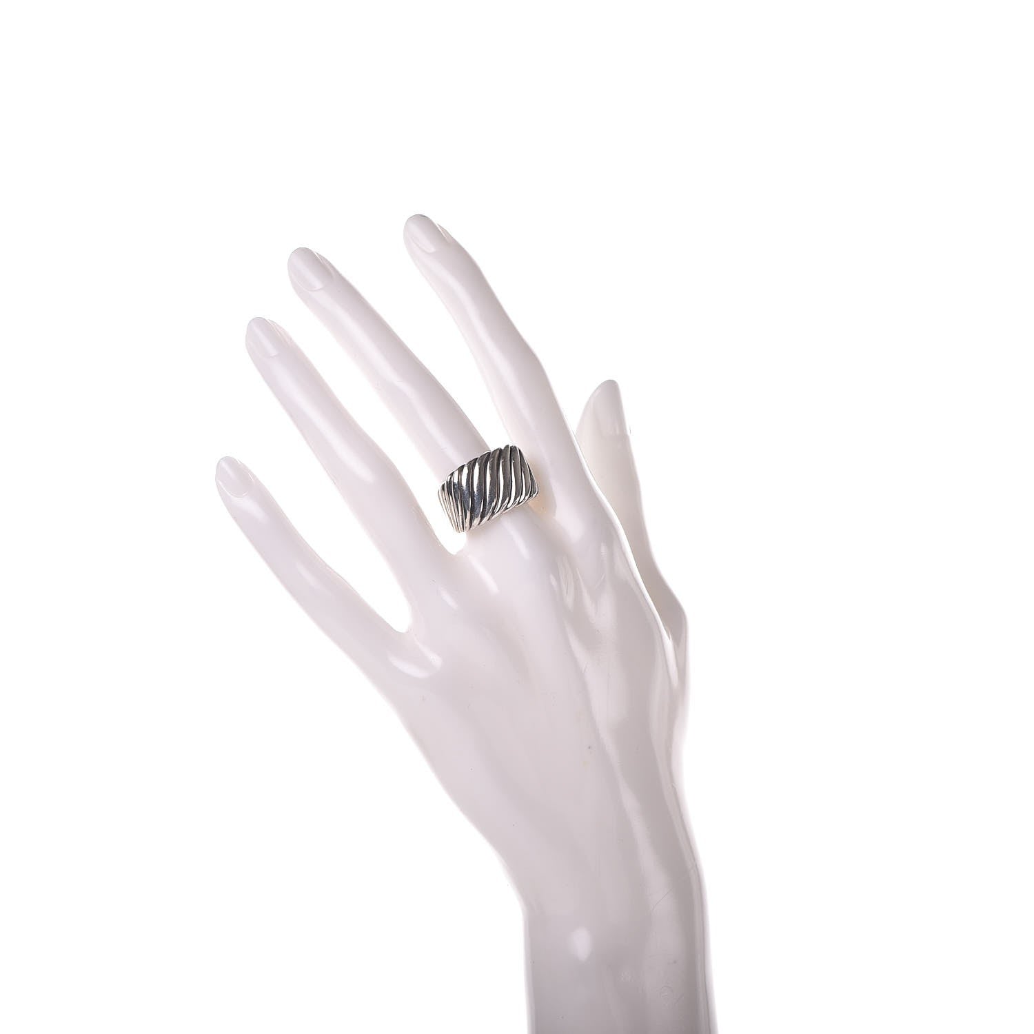 David Yurman Sterling Silver Sculpted Cable Ring 51.9 6 2 of 6