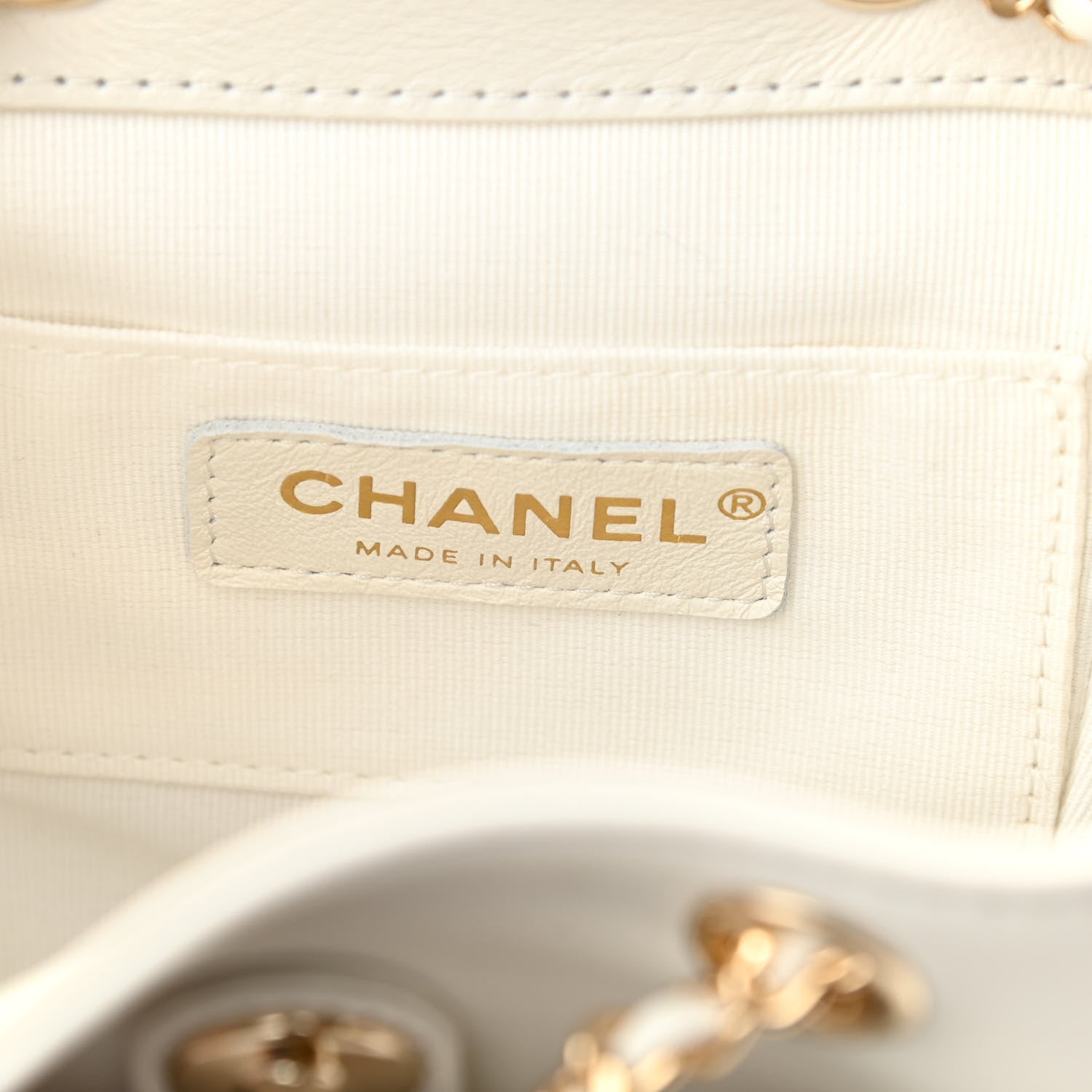 Chanel Lambskin Quilted Small Duma Drawstring Backpack White 6 of 11
