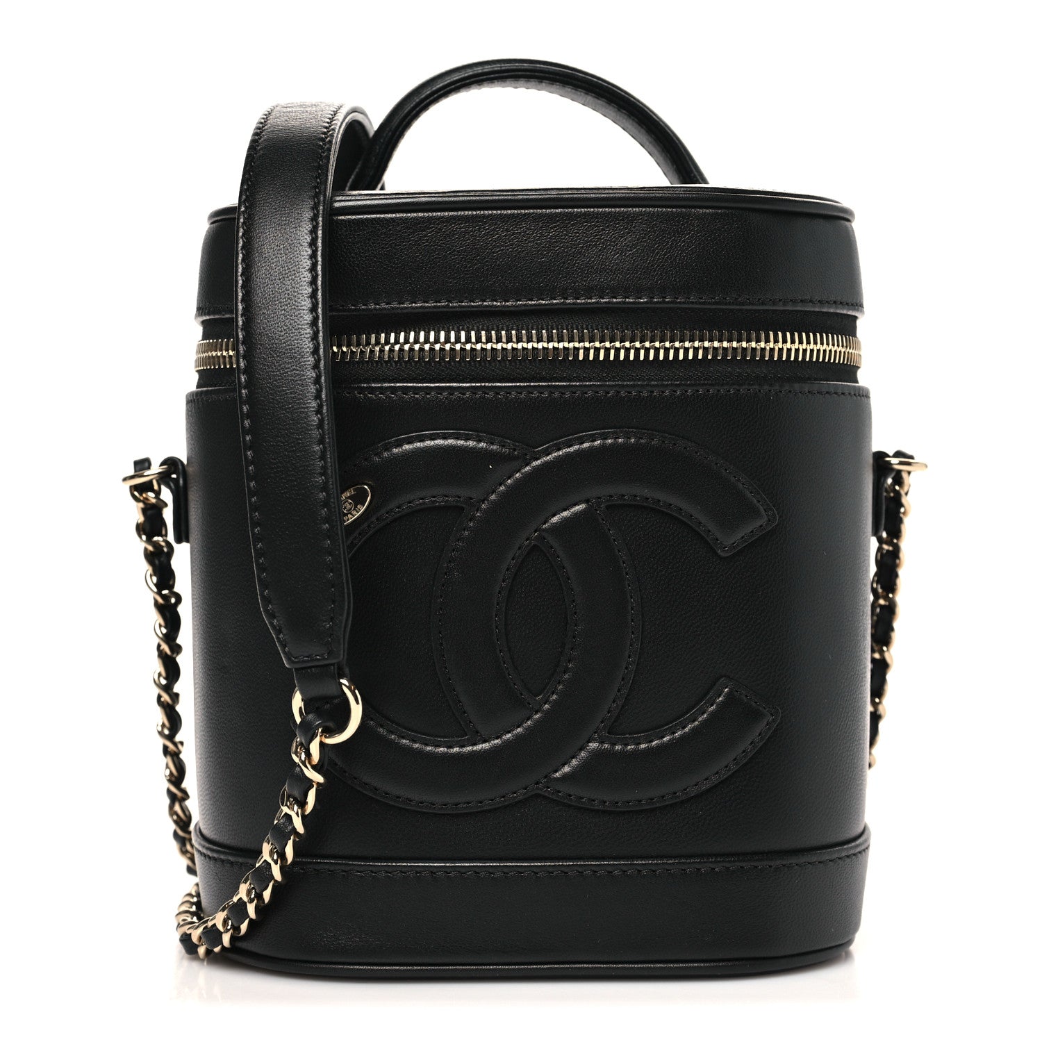 Chanel Lambskin Timeless Vanity Cosmetic Case Black 1 of 10