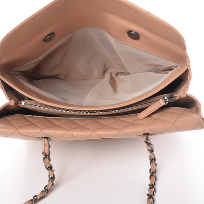 Chanel Caviar Quilted City Shopping Tote Beige 7 of 19