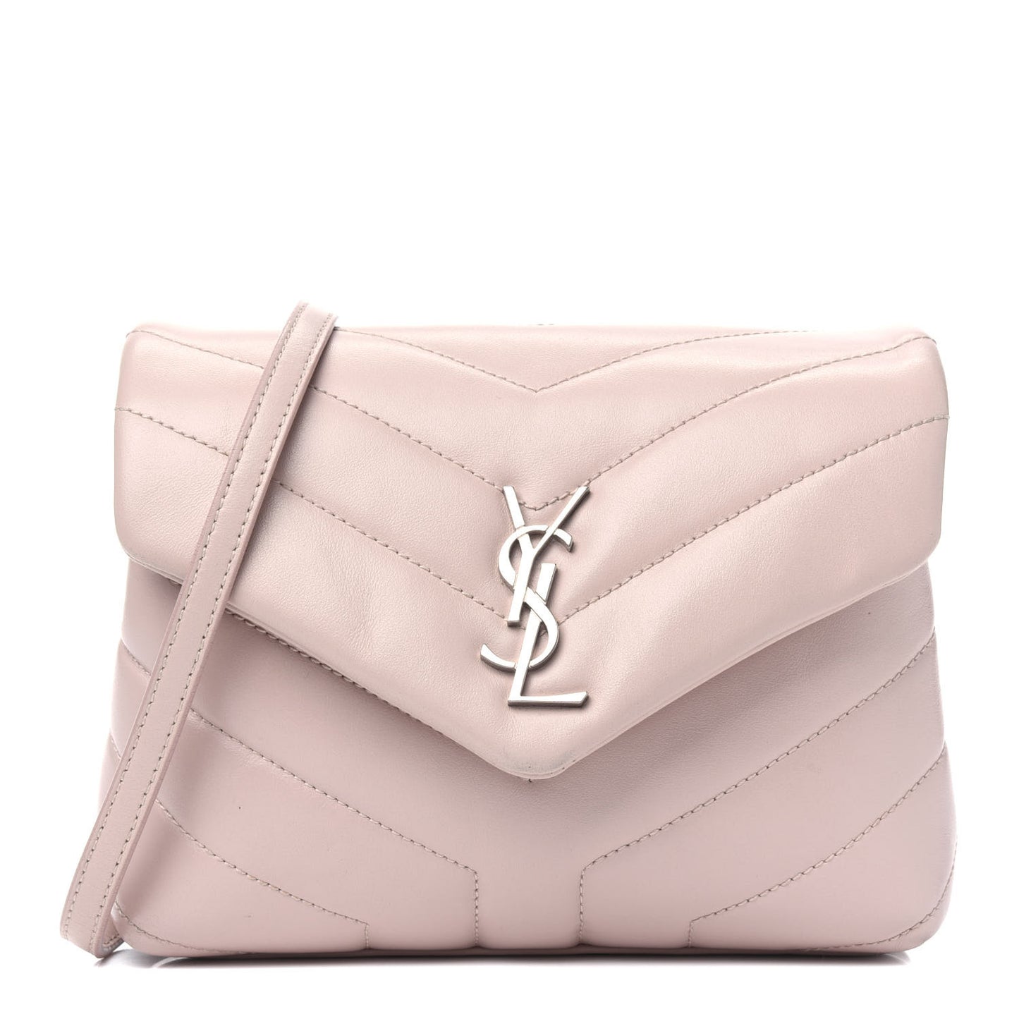 Calfskin Y Quilted Monogram Toy Loulou Crossbody Bag Marble Pink