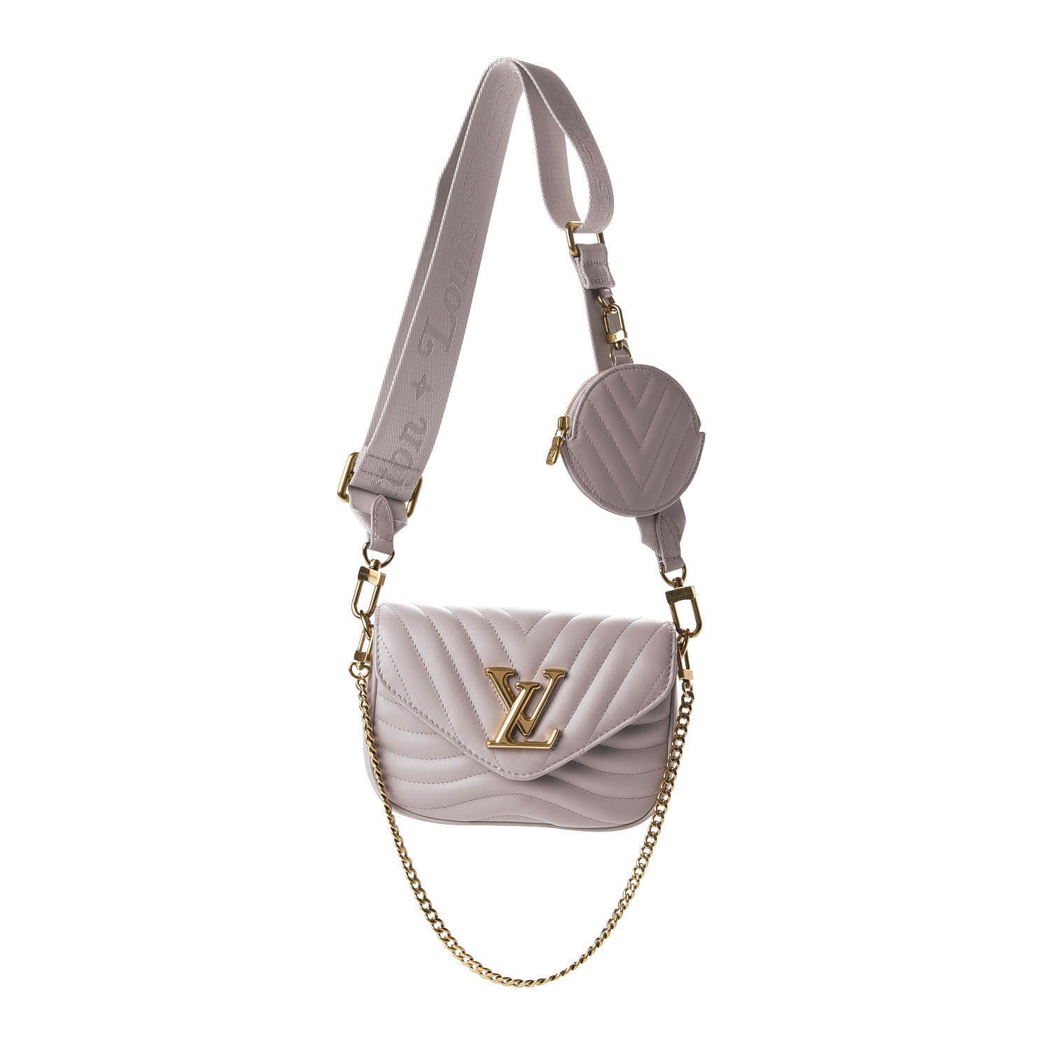 Louis Vuitton Calfskin New Wave Multi Pochette Brume 1 of 8
