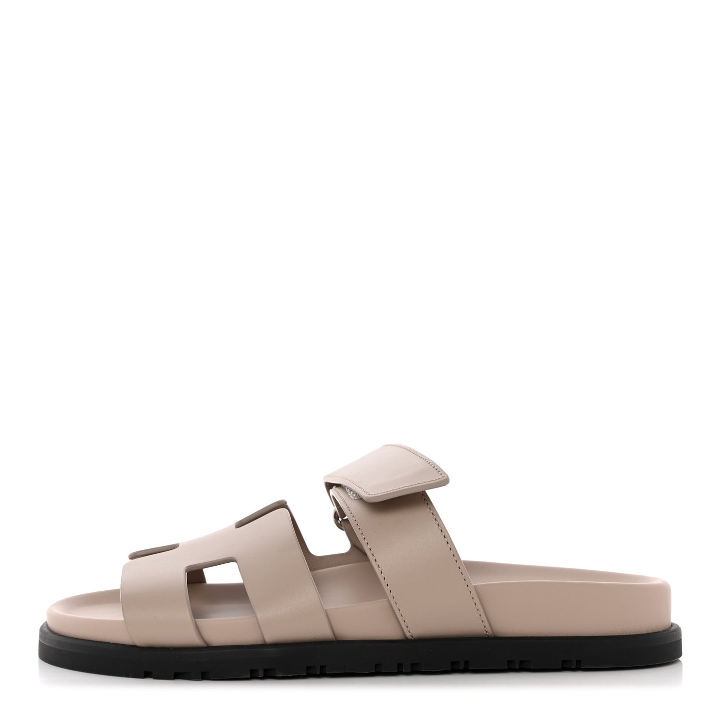 Calfskin Womens Chypre Sandals 37 Beige Mastic