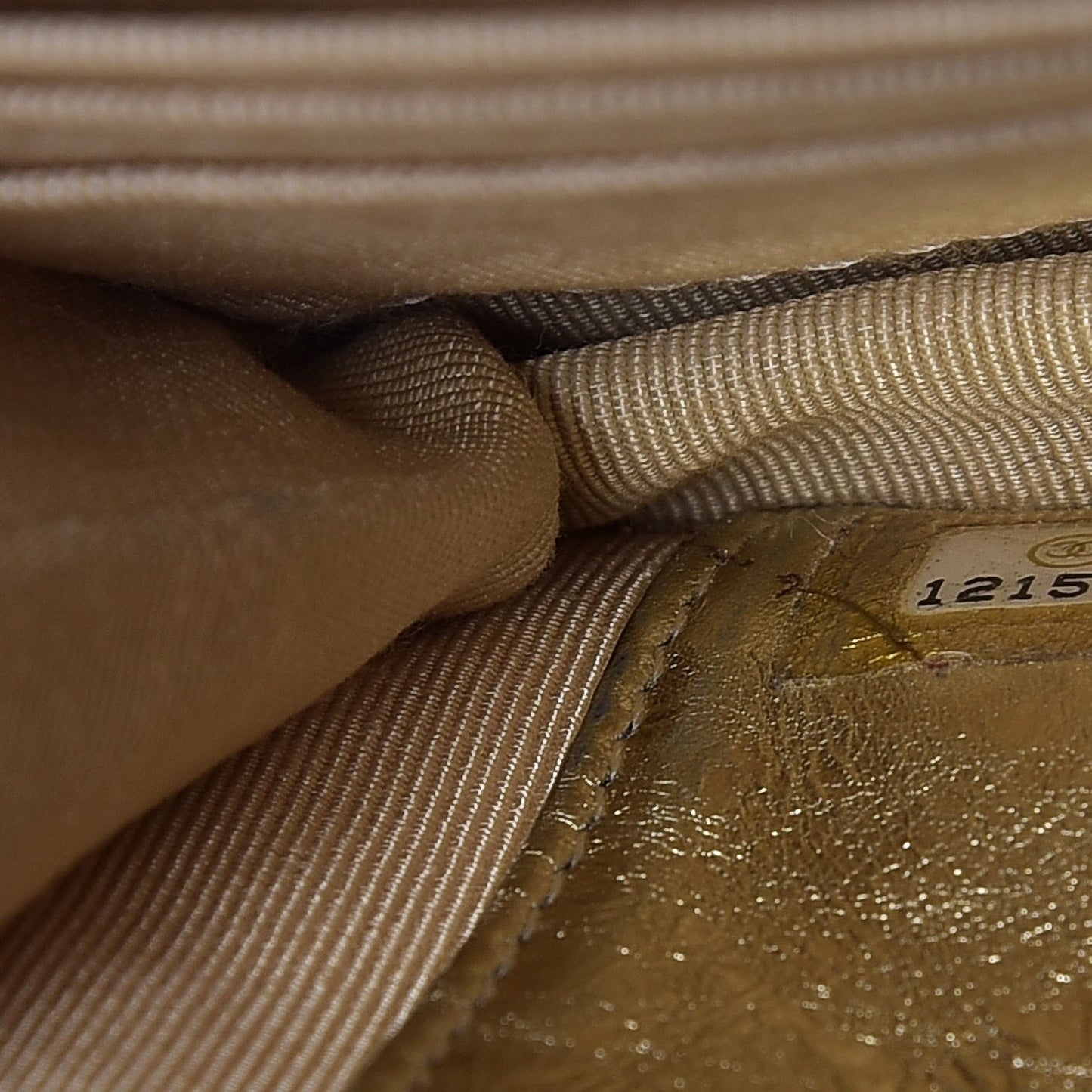 Metallic Aged Calfskin Reissue Wallet On Chain WOC Gold