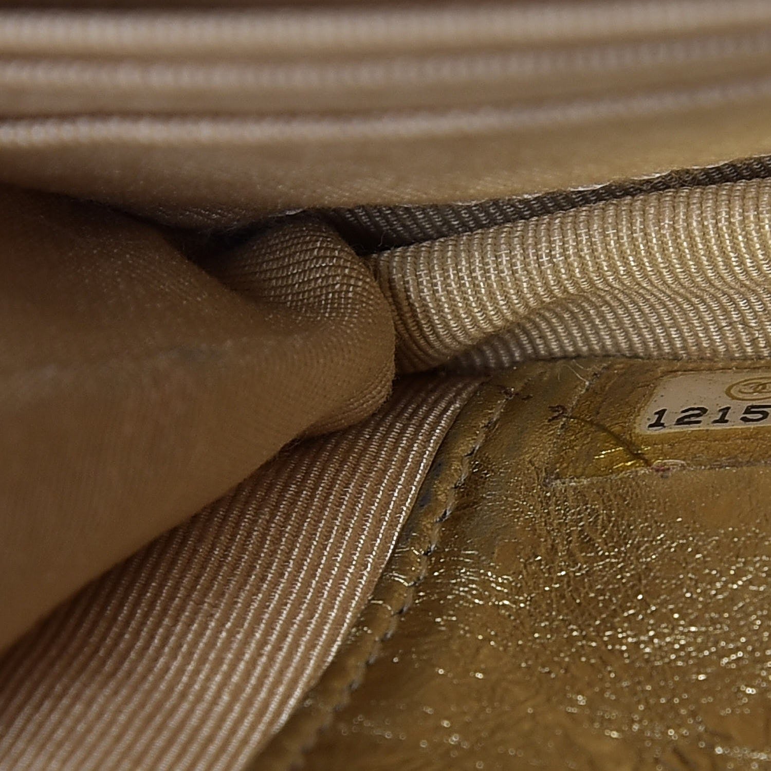 Chanel Metallic Aged Calfskin Reissue Wallet On Chain WOC Gold 8 of 18
