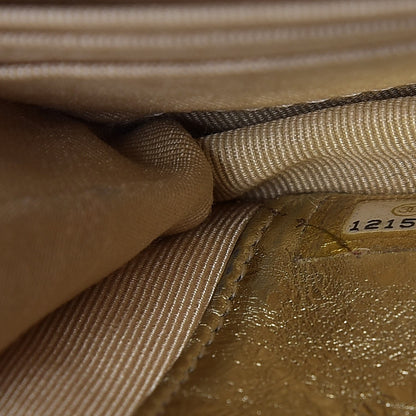 Chanel Metallic Aged Calfskin Reissue Wallet On Chain WOC Gold 8 of 18