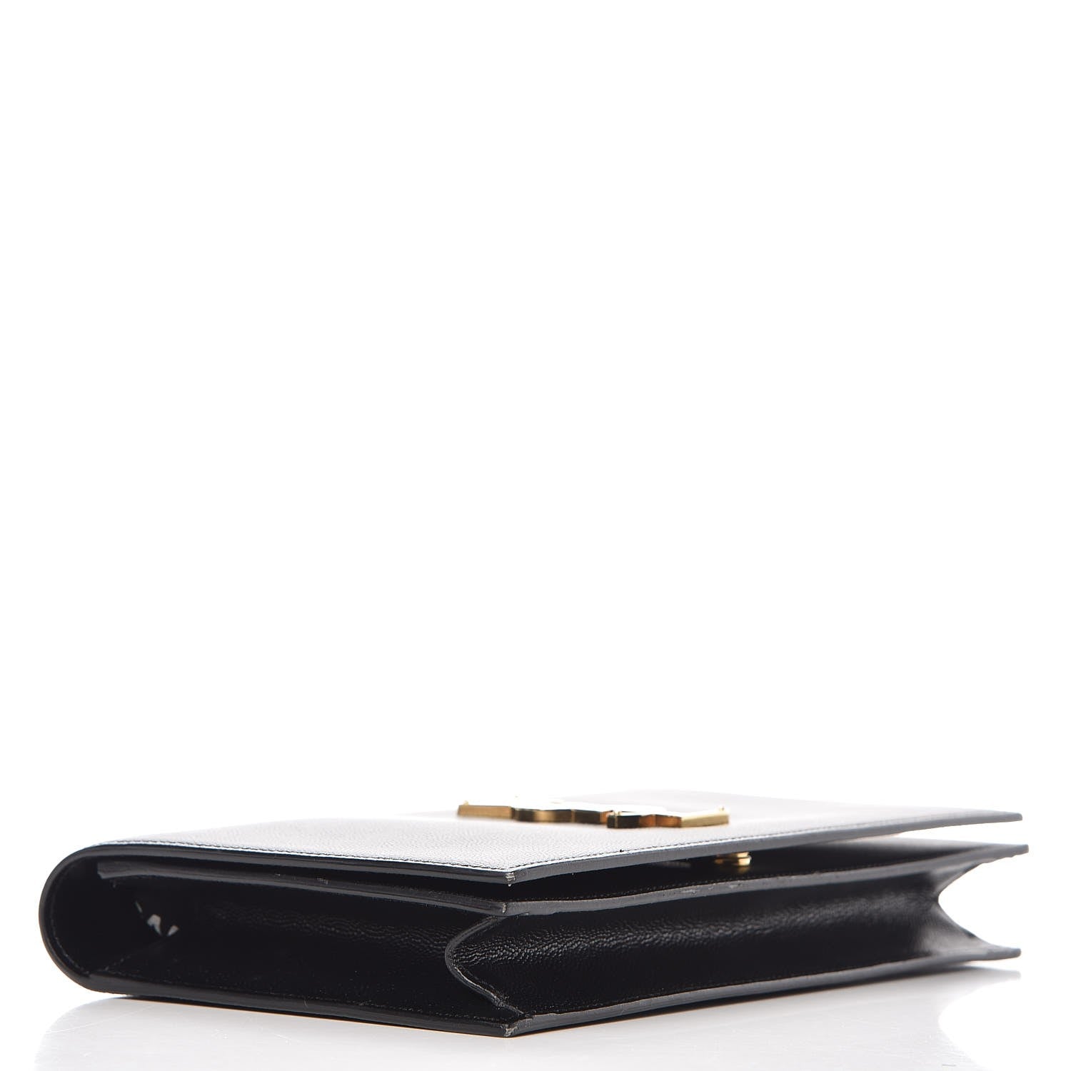 Saint Laurent Grain De Poudre Classic Monogram Kate Clutch Black 4 of 10
