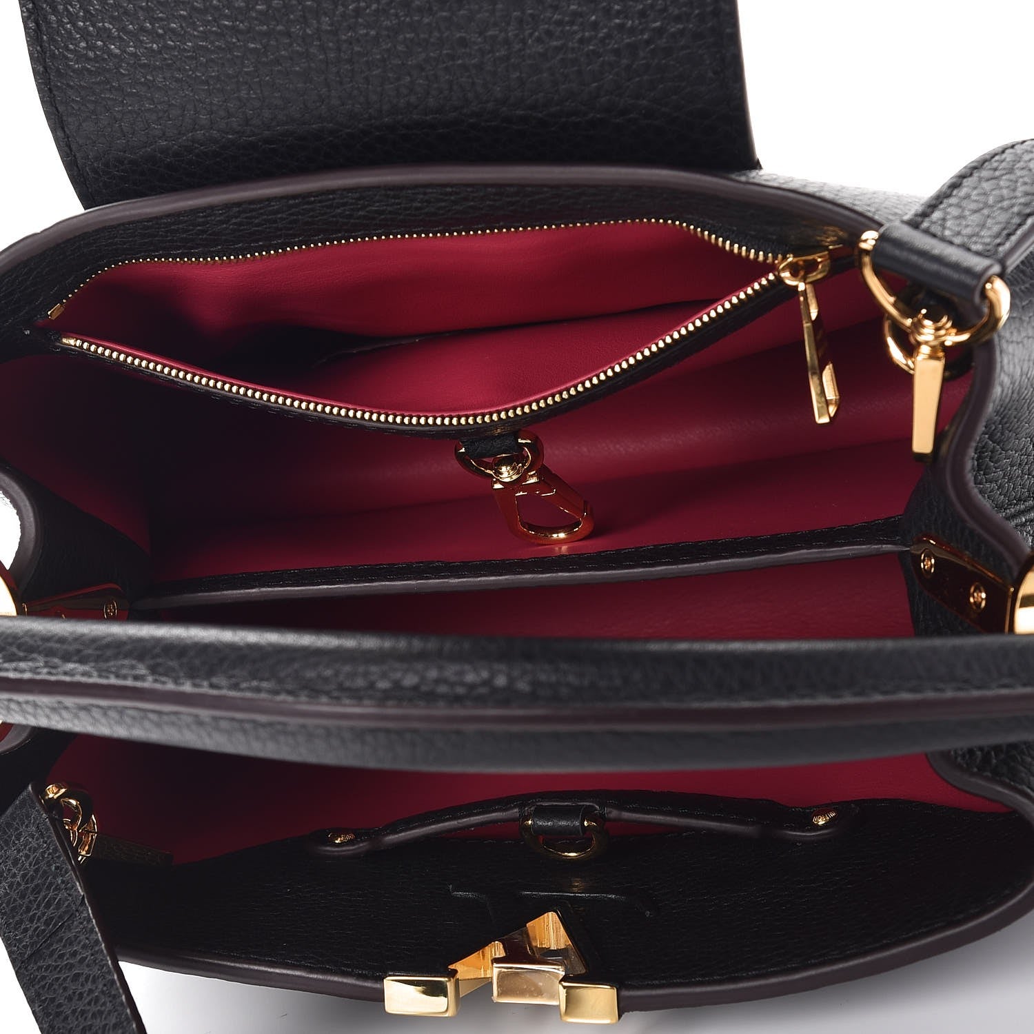 Louis Vuitton Taurillon Capucines BB Black 5 of 9