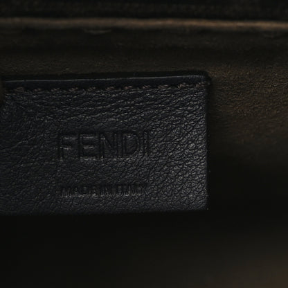 Fendi Fabric Jacquard Vitello King Plexiglass FF 1974 Mini Fendi Sunshine Shopper Tote Tobacco Moro Sand 7 of 9