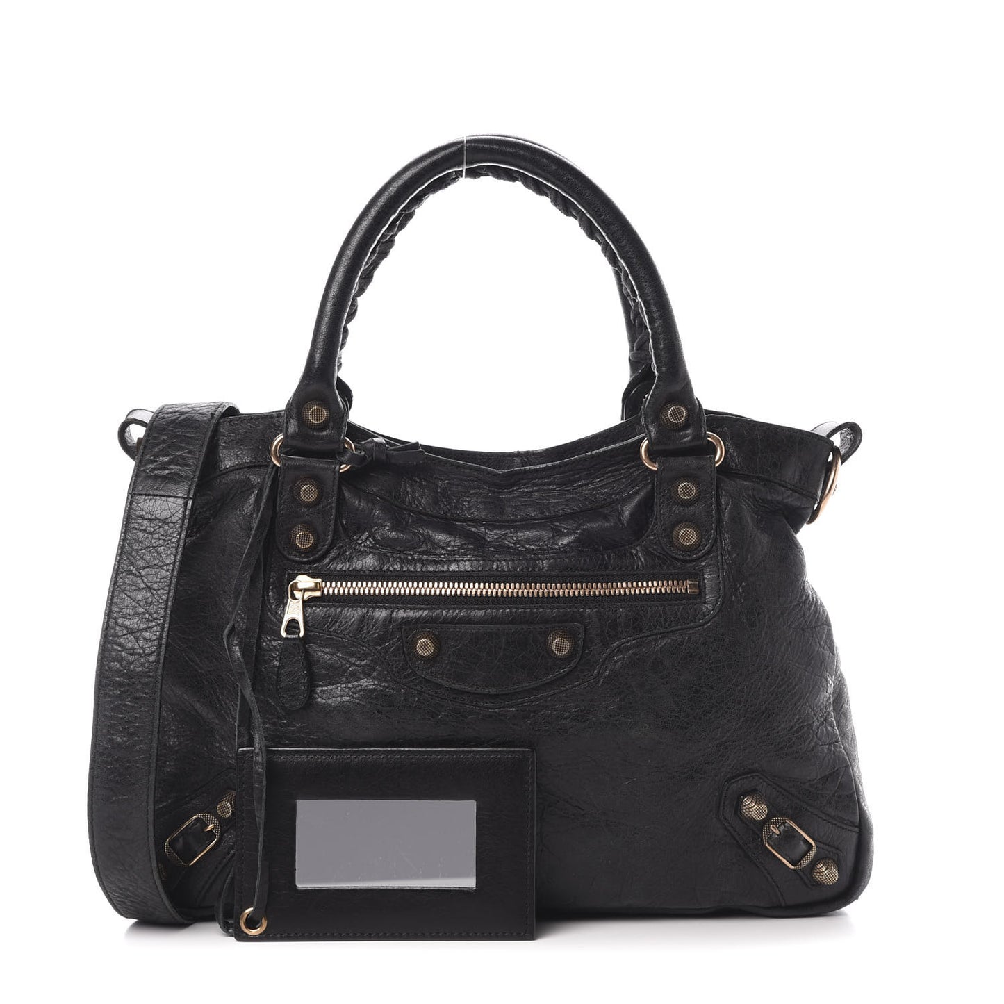 Agneau Giant 12 Rose Gold Hardware Town Black
