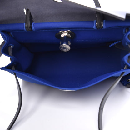 Hermes Toile Vache Hunter Herbag Zip 31 PM Bleu Electrique Bleu Indigo 7 of 11