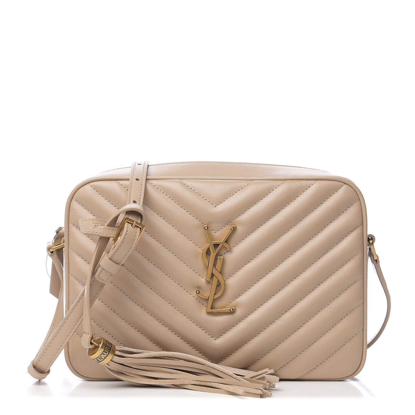 Calfskin Matelasse Monogram Lou Camera Bag Dusty Grey