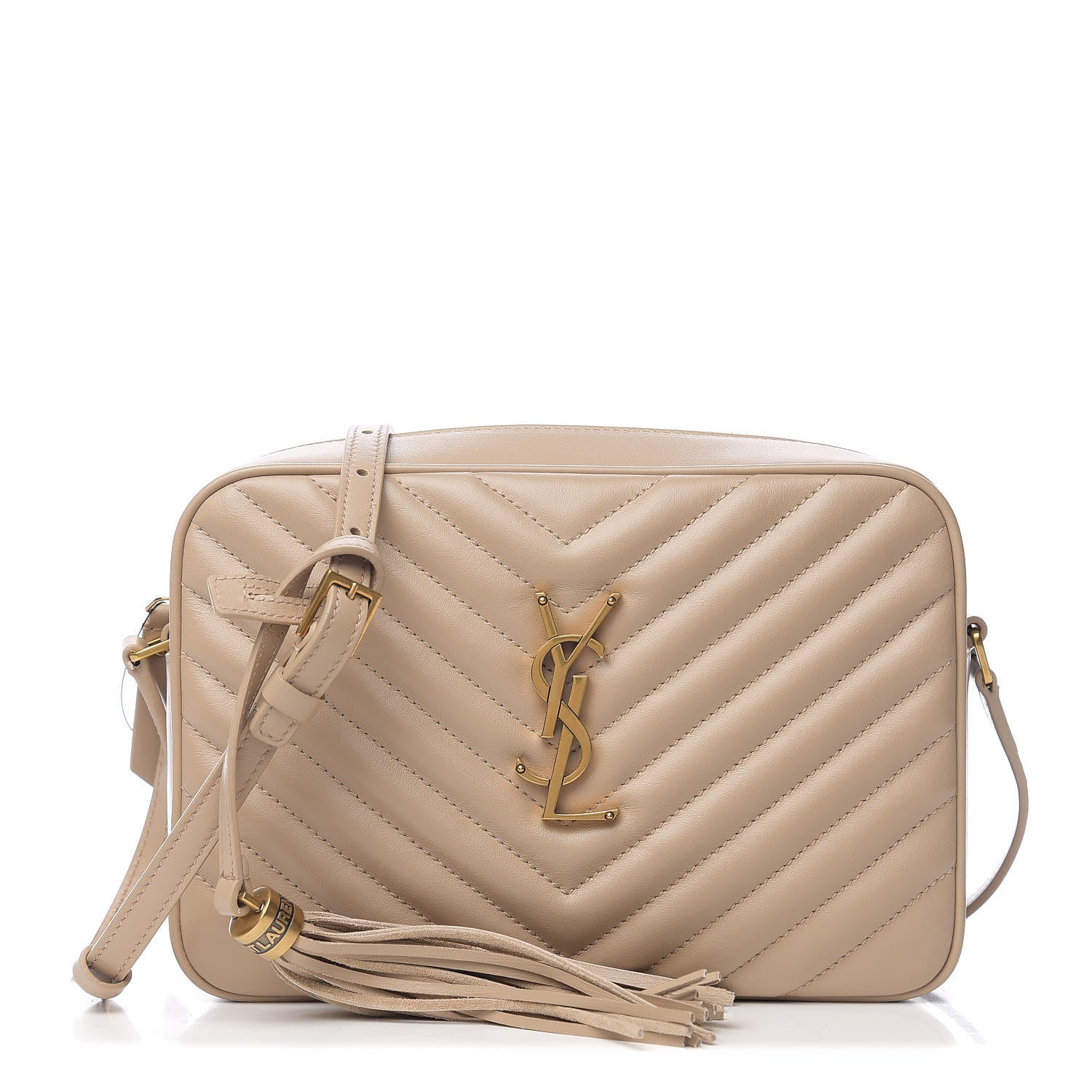 Saint Laurent Calfskin Matelasse Monogram Lou Camera Bag Dusty Grey 1 of 8