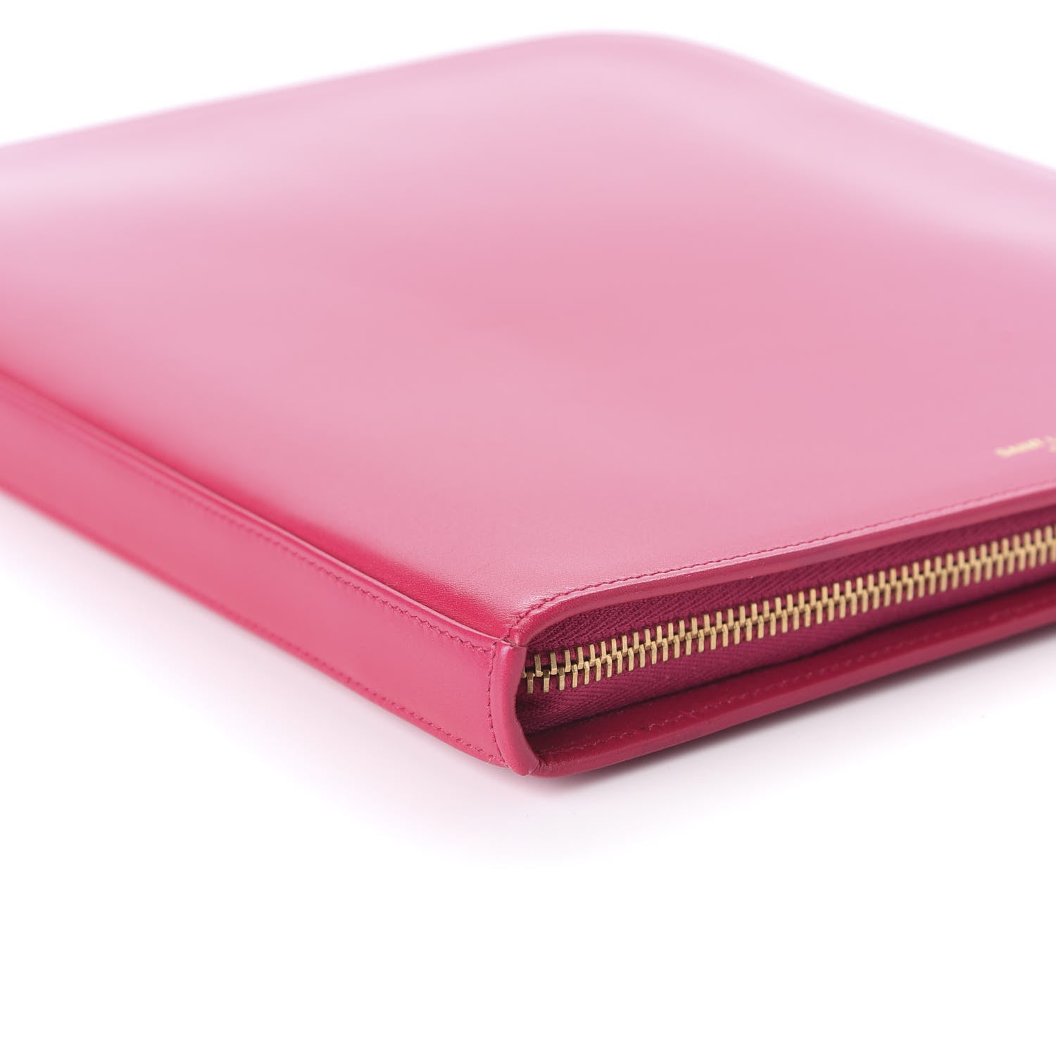 Saint Laurent Smooth Calfskin Tuc iPad Case Pink 6 of 9