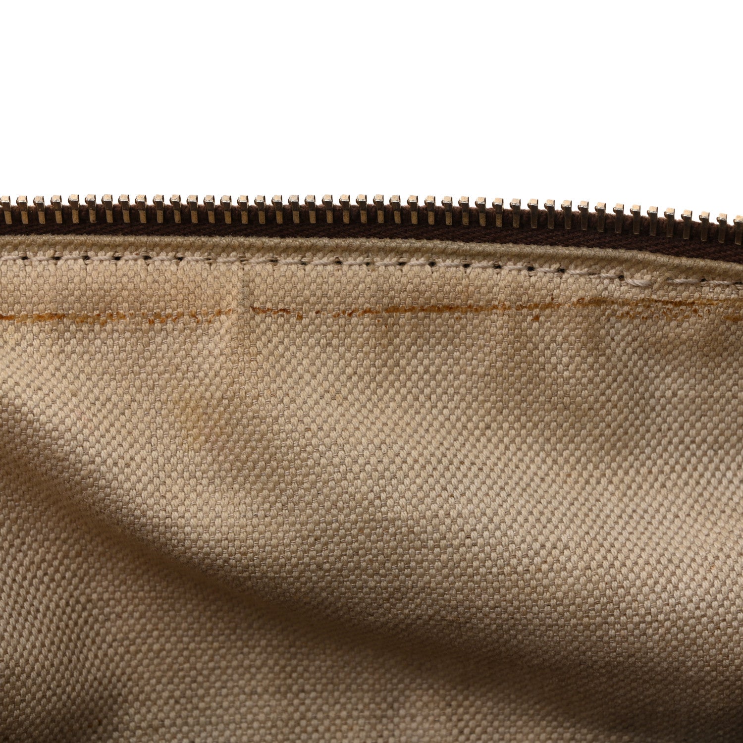 Gucci Monogram Vintage Web Small Boston Brown 10 of 16