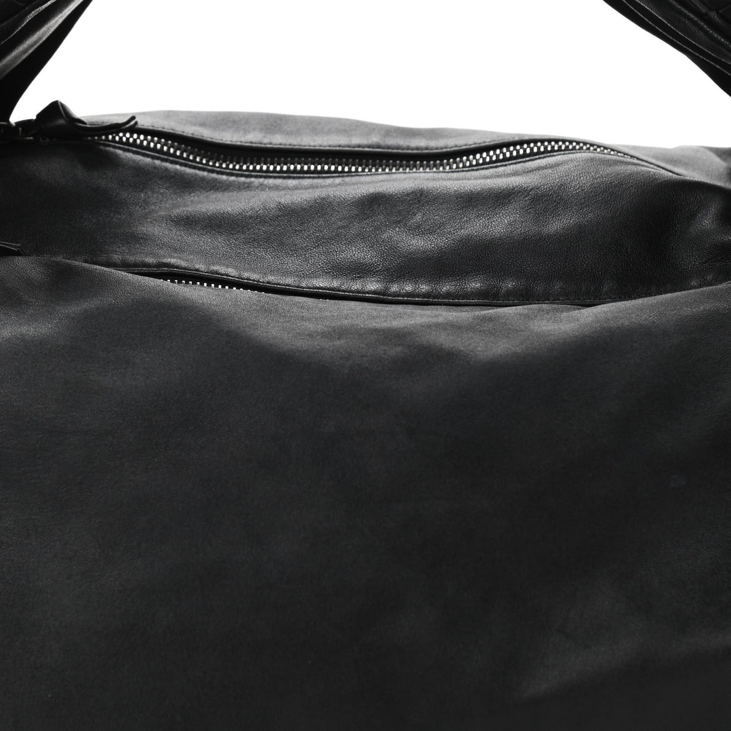 Nappa Intrecciato Large Knot Hobo Black