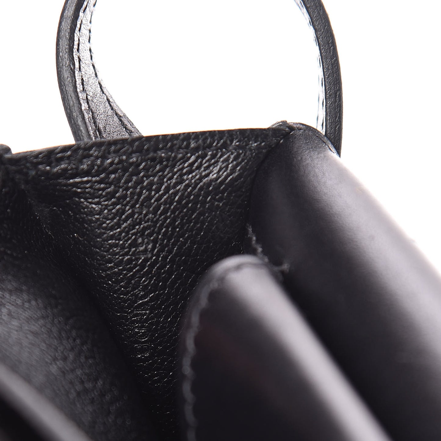 Box Taurillon Clemence Faco Clutch Black