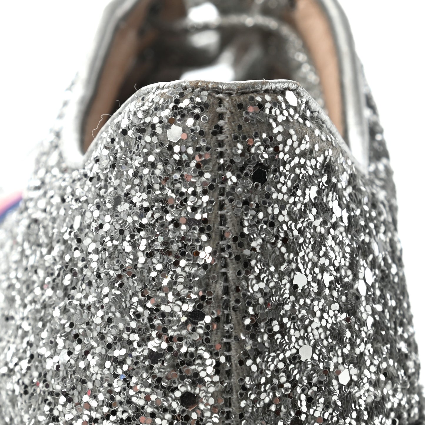 Glitter Peggy Platform Sneakers 40 Argento
