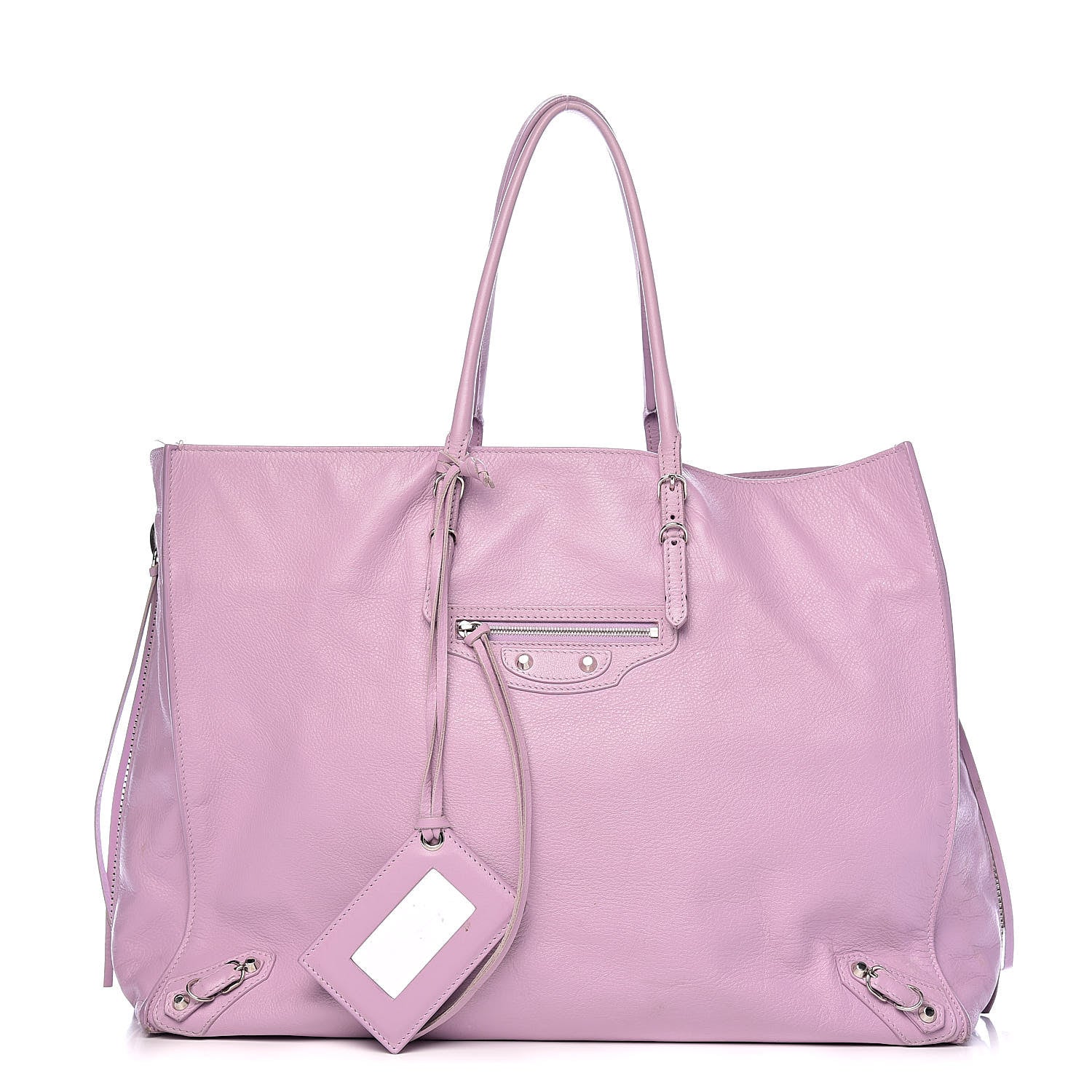 Balenciaga Veau Papier A4 Zip Around Tote Rose Orchid 1 of 22