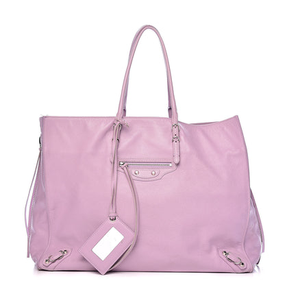 Balenciaga Veau Papier A4 Zip Around Tote Rose Orchid 1 of 22