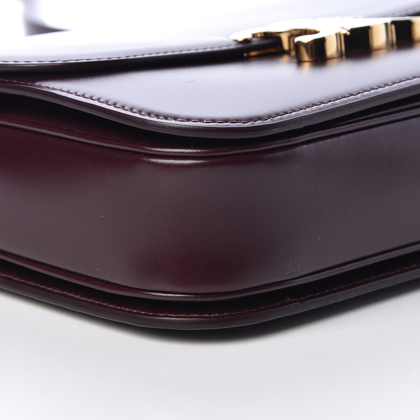 Shiny Calfskin Medium Triomphe Burgundy