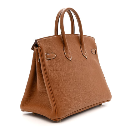 Hermes Togo Birkin 25 Gold 3 of 10