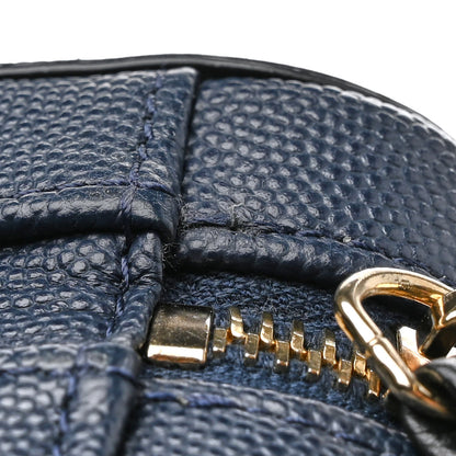 Chanel Caviar Quilted Small CC Filigree Vanity Case Navy Black 12 of 12