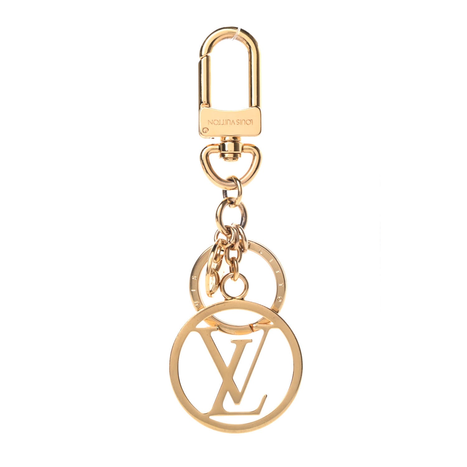 Louis Vuitton LV Circle Bag Charm Key Holder Gold 1 of 5