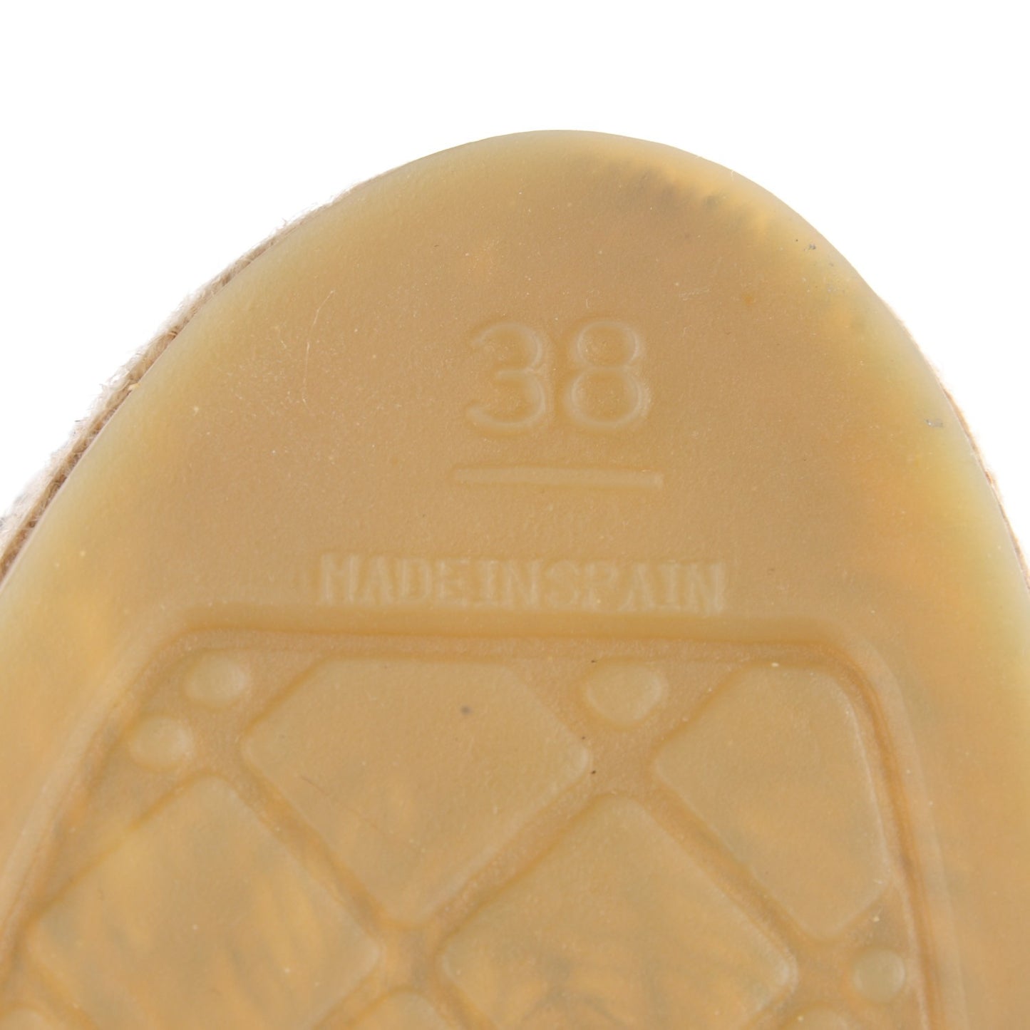 Toile Sequin CC Espadrilles 38 Beige Black