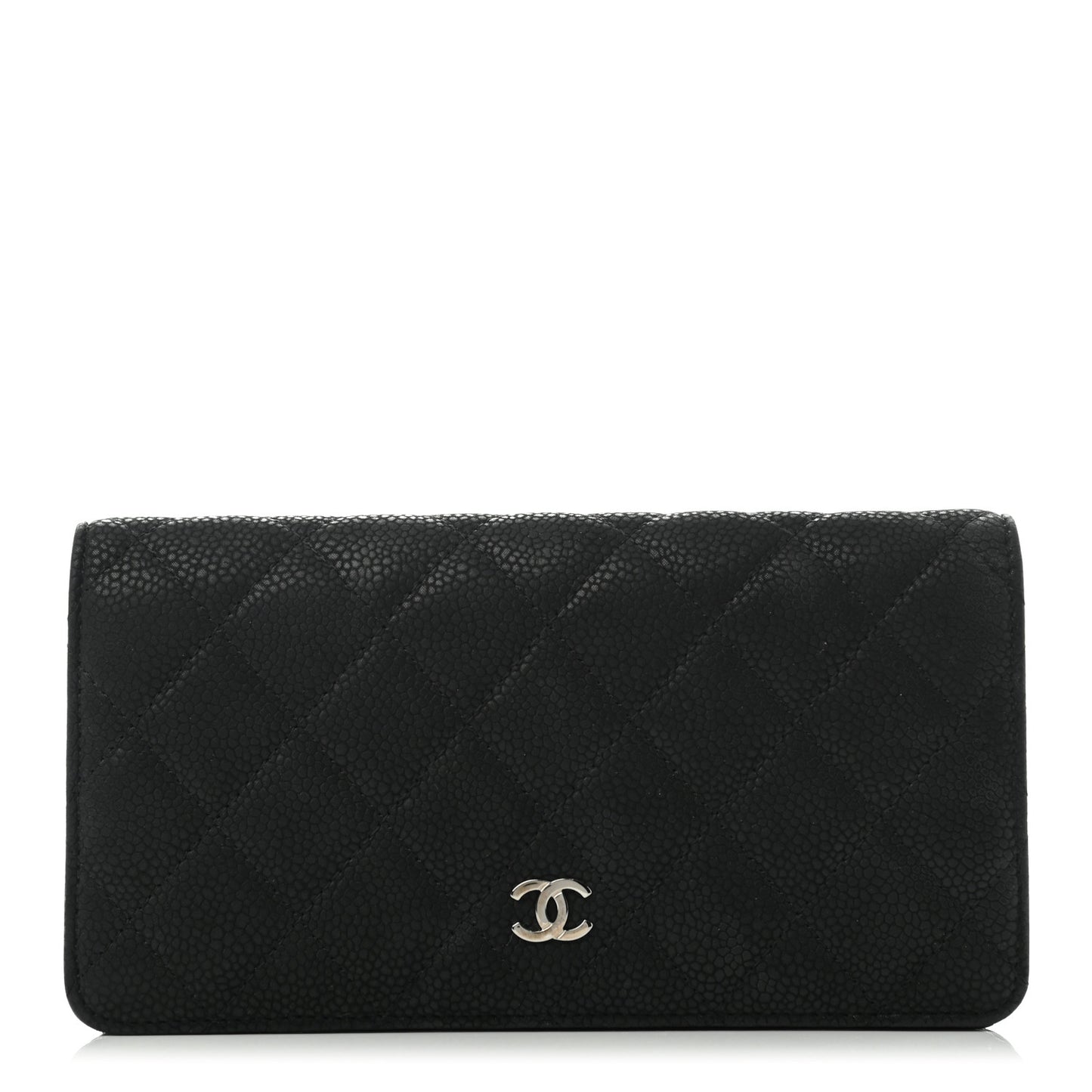 Caviar Quilted Yen Wallet Black