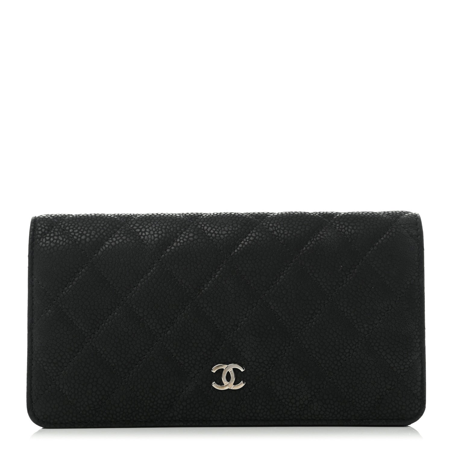 Chanel Caviar Quilted Yen Wallet Black 1 of 10