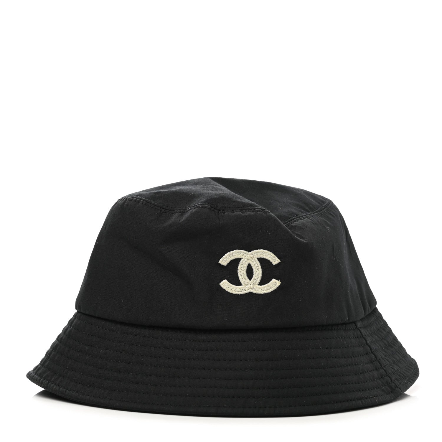 Chanel Cotton CC Bucket Hat S Black 1 of 8
