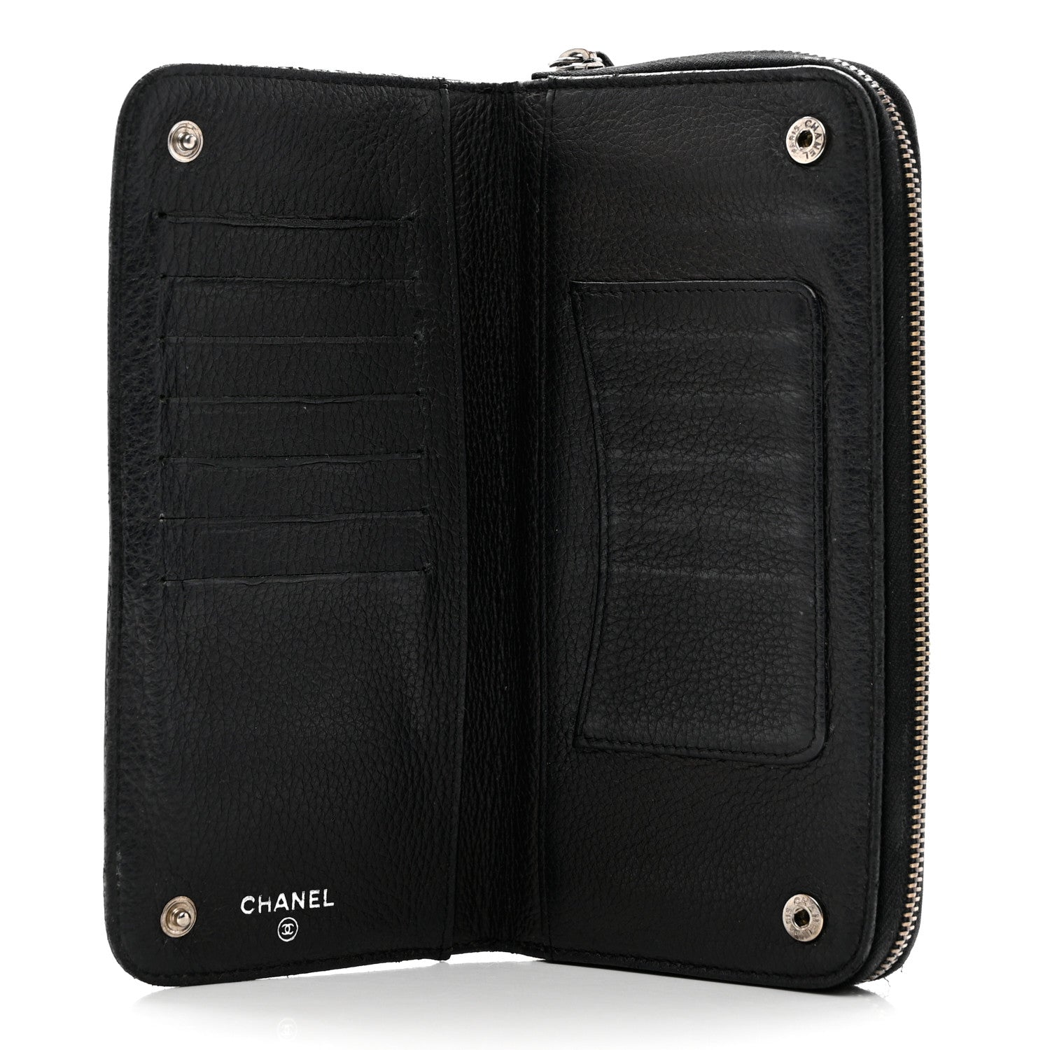 Chanel Deerskin Luxe Ligne Wallet Black 5 of 13