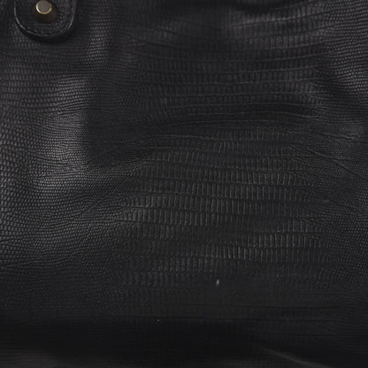 Balenciaga Agneau Lizard Embossed Classic Hardware City Black 11 of 14