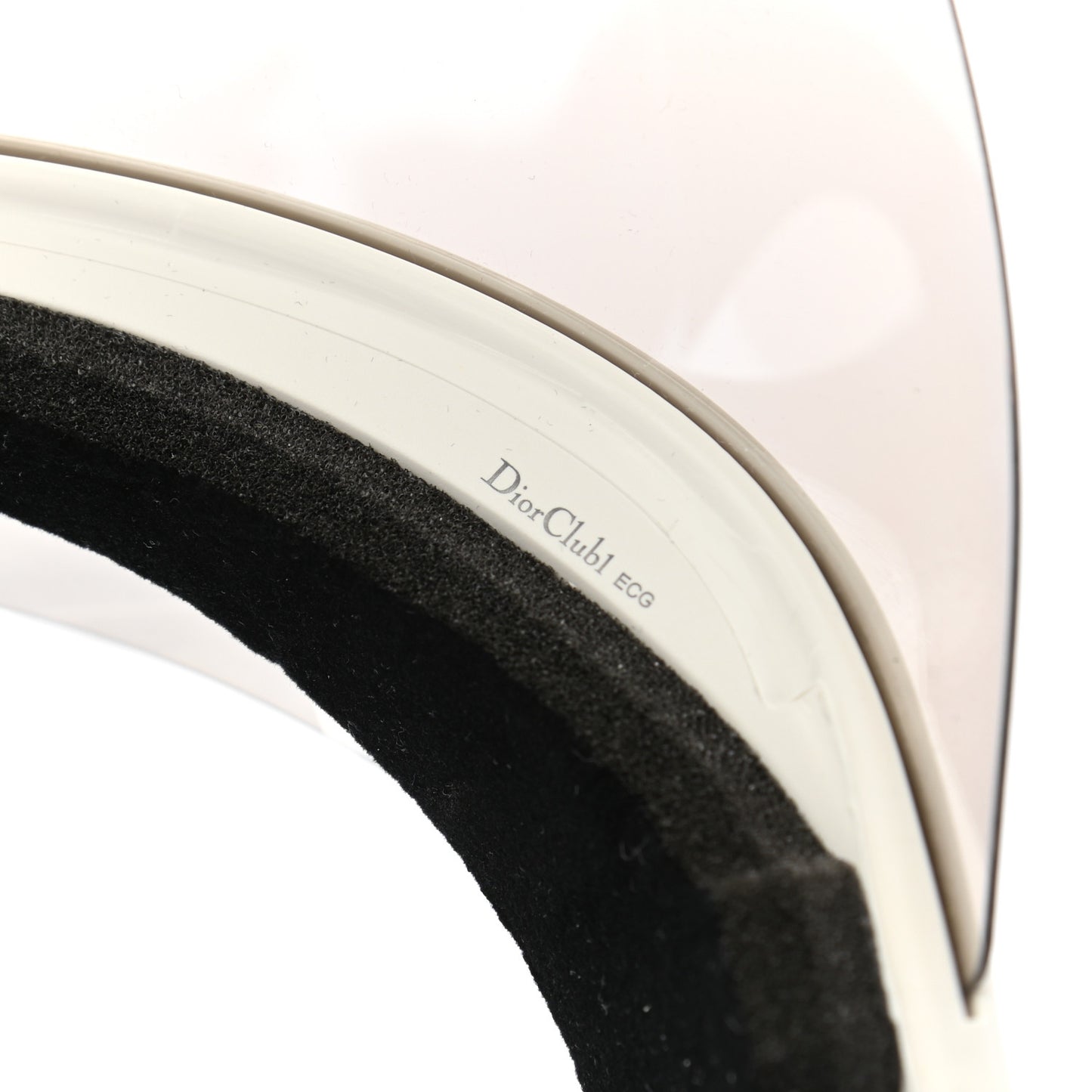 Mirrored DiorClub1 Sun Visor Silver