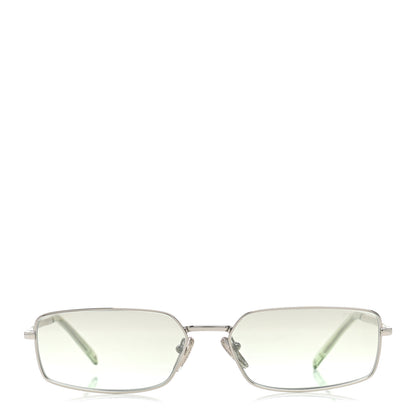 Prada Metal Rectangular Sunglasses SPR A60 Light Green Silver 2 of 8