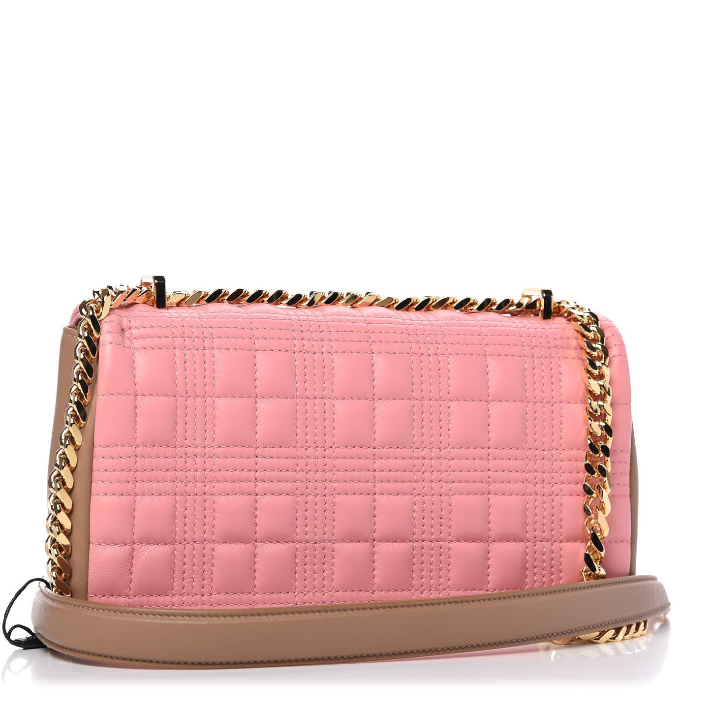 Lambskin Quilted Small Lola Bag Peony Camel