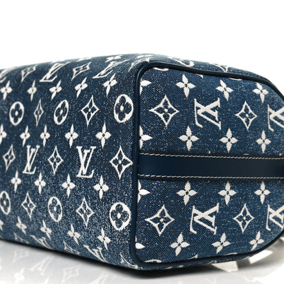 Louis Vuitton Monogram Jacquard Denim Speedy Bandouliere 25 Bleu 9 of 11